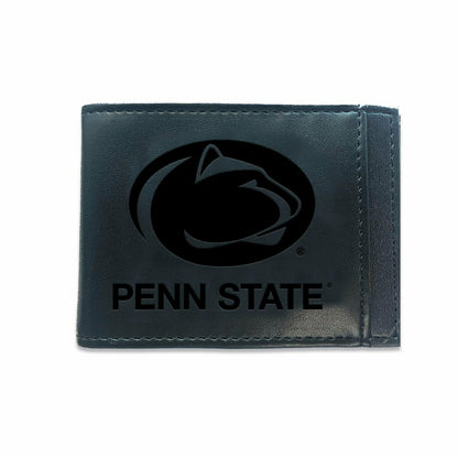 Team Sports America Signature - Slim Bi-Fold Wallet with RFID Blocking, Penn State, Black