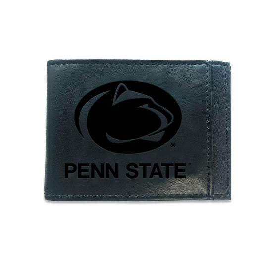 Team Sports America Signature - Slim Bi-Fold Wallet with RFID Blocking, Penn State, Black