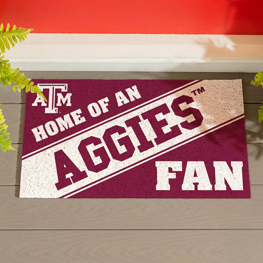 Team Sports America Recommended - Texas A&M, PVC Mat COLOR, Home of a Fan