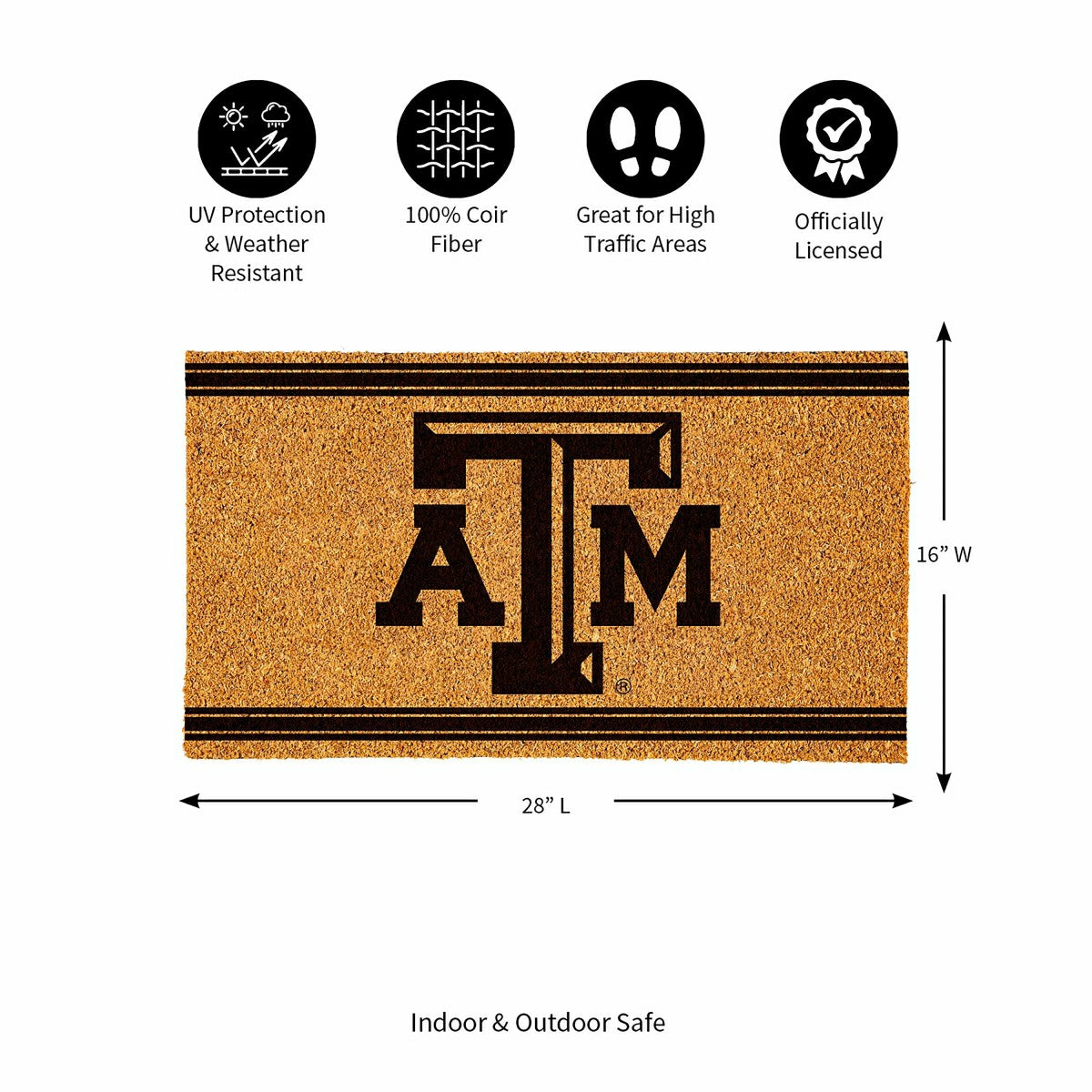 Team Sports America Trending - Texas A&M, Coir Mat 1C