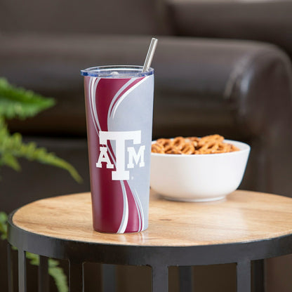Team Sports America Recommended - Stainless Steel Tumbler, 20oz, Texas A&M