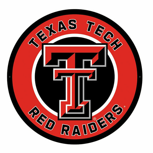 Team Sports America Value - LED Wall Decor, Round, Texas Tech University