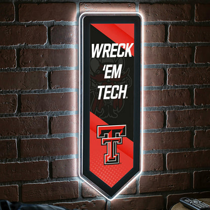 Team Sports America Trending - LED Wall Decor, Pennant, Texas Tech University