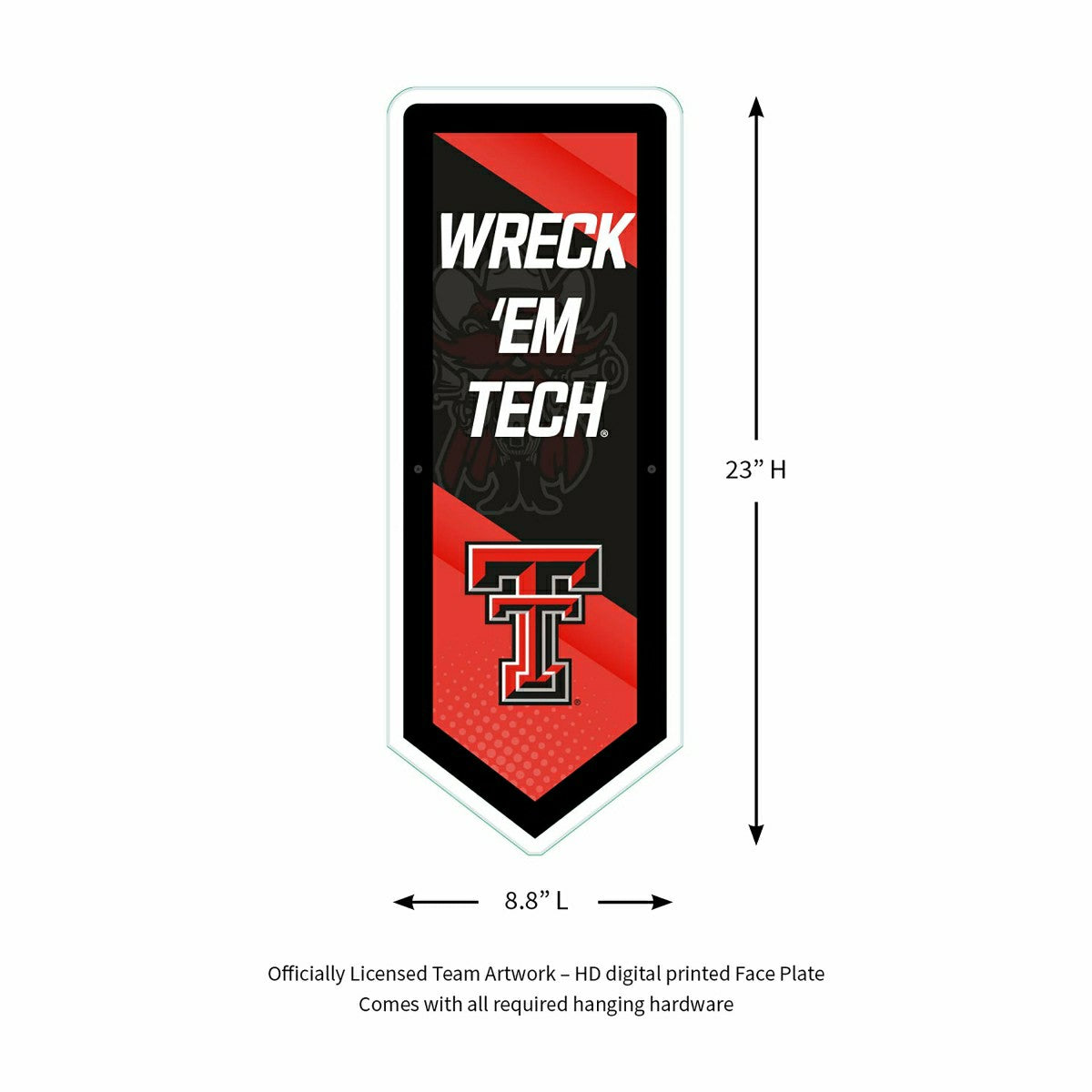 Team Sports America Trending - LED Wall Decor, Pennant, Texas Tech University
