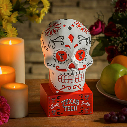 Team Sports America Essential - Texas Tech, Sugar Skull Statue