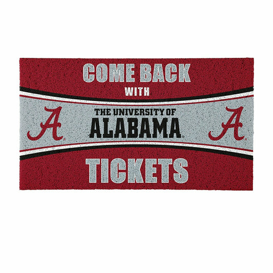 Team Sports America Signature - 28" x 16" PVC Trapper Mat, Come Back with Tickets, University of Alaba