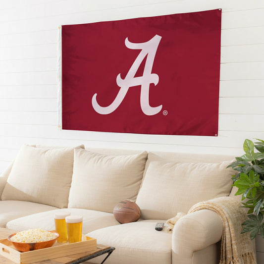 Team Sports America Classic - University of Alabama Single Sided Estate Flag with 2 Grommets, 3'x5'