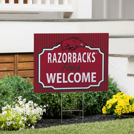 Team Sports America Classic - University of Arkansas Coroplast Yard Sign, "Fans Welcome"