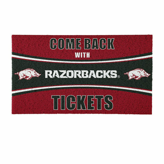Team Sports America Everyday - 28" x 16" PVC Trapper Mat, Come Back with Tickets, University of Arkan