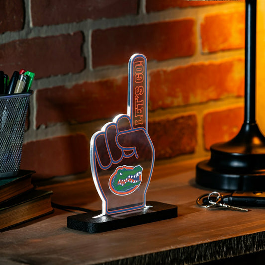 Team Sports America Everyday - University of Florida College Foam Finger Desklite LED Decor
