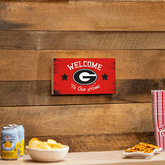 Team Sports America Exclusive - University of Georgia Wood Wall Sign, 6x11