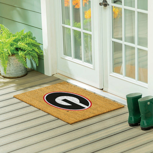Team Sports America Value - University of Georgia Large Full Color Coir Mat, 36"x24"