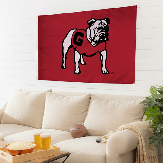 Team Sports America Recommended - University of Georgia Single Sided Estate Flag with 2 Grommets, 3'x5'