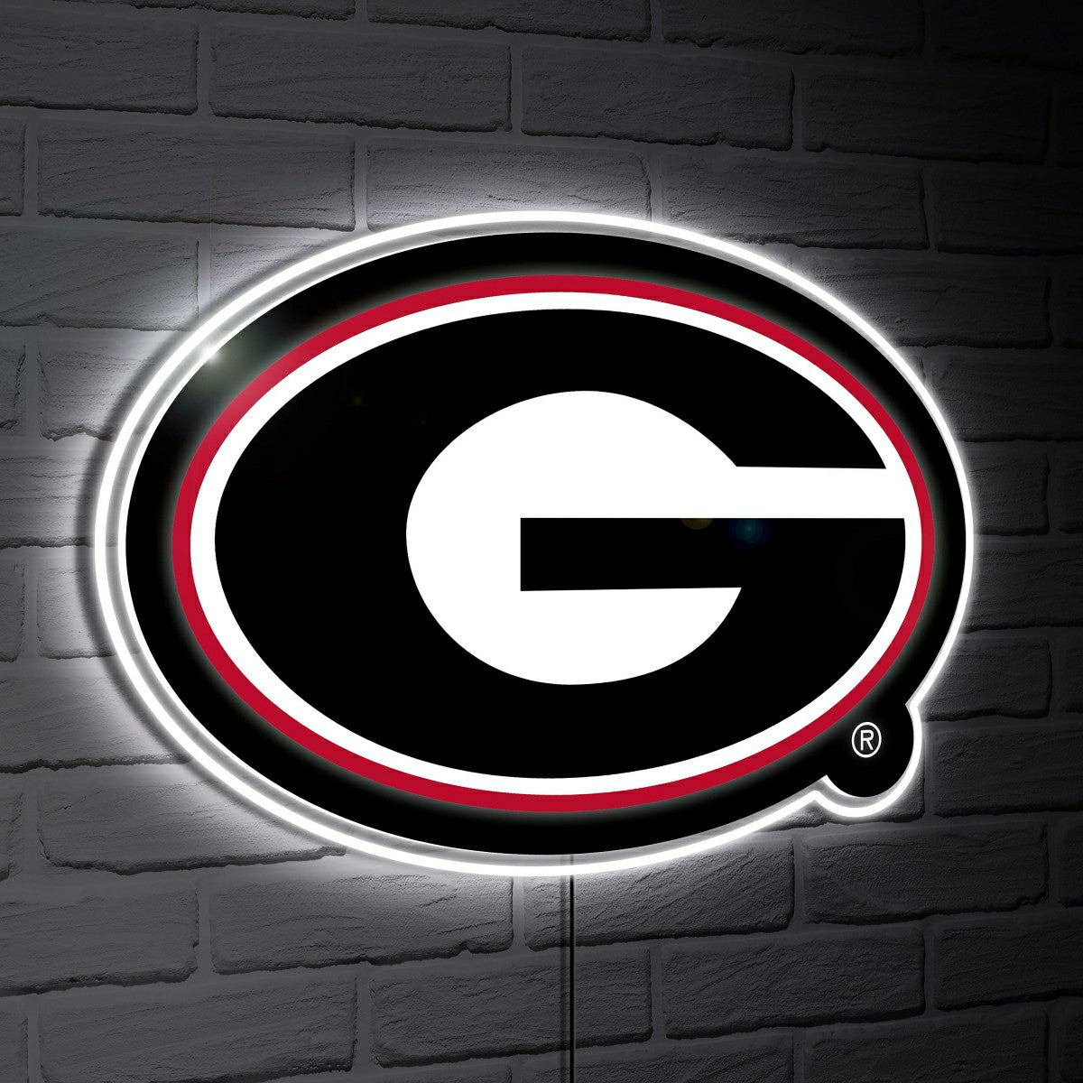 Team Sports America Everyday - Georgia LED Wall Decor, Glazelite, Logo