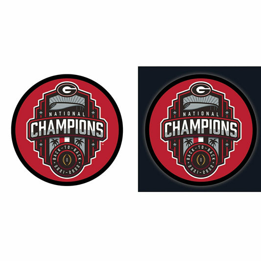 Team Sports America Trending - University of Georgia National Champions College Large Round Edgelite