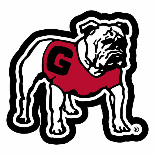 Team Sports America Exclusive - University of Georgia Alternate Bulldog Logo College Mascot Glazelite