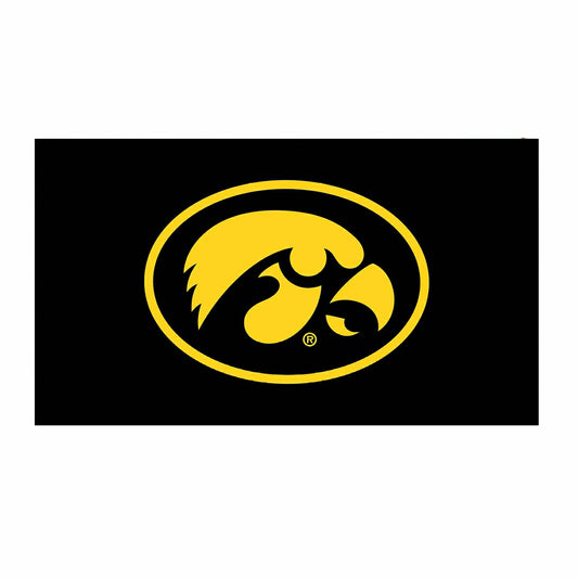 Team Sports America Essential - Full Color PVC Mat, 16" x 28", University of Iowa