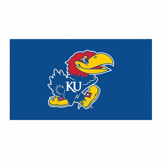 Team Sports America Exclusive - Full Color PVC Mat, 16" x 28", University of Kansas