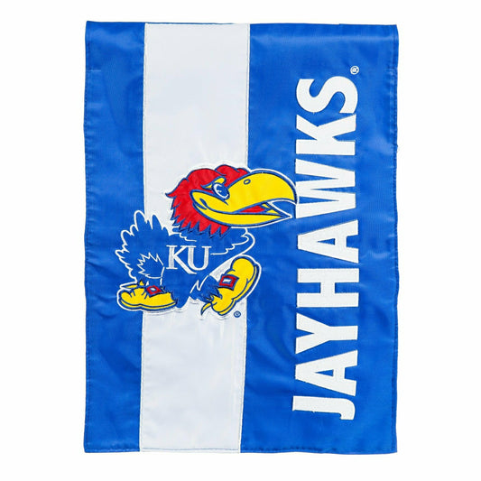 Team Sports America Everyday - University of Kansas Embellished Garden Flag