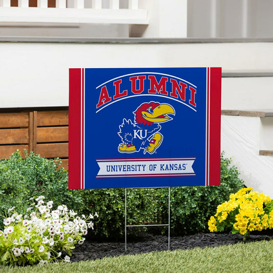 Team Sports America Best Seller - University of Kansas Coroplast Yard Sign Alumni