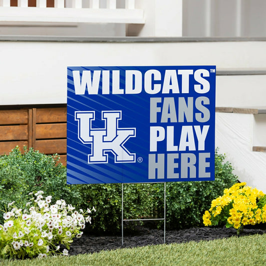 Team Sports America Value - University of Kentucky Coroplast Yard Sign "Fans Play Here"