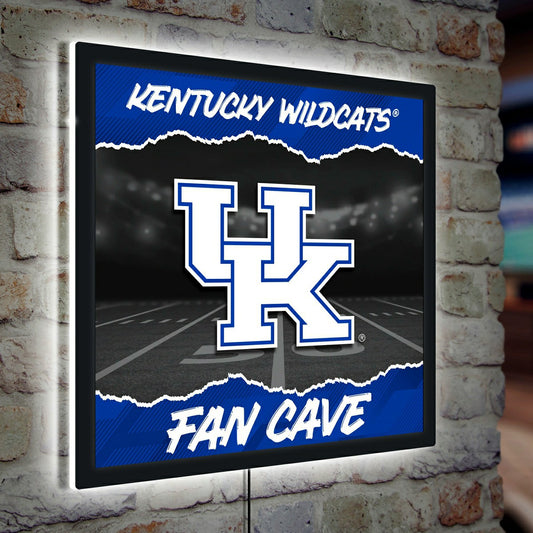 Team Sports America Exclusive - University of Kentucky 23"H x 23"L LED Wall Decor, Edgelite, Square