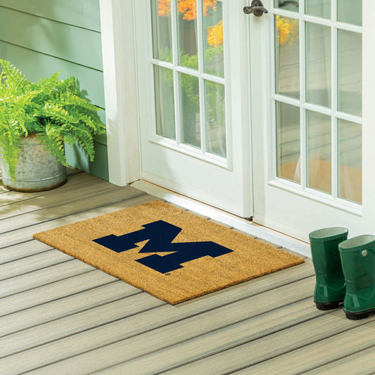 Team Sports America Everyday - University Of Michigan Large Full Color Coir Mat, 36"x24"