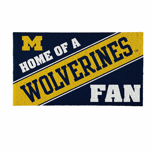 Team Sports America Everyday - University Of Michigan, PVC Mat COLOR, Home of a Fan