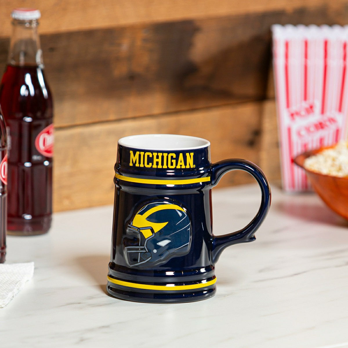 Team Sports America Trending - University Of Michigan Ceramic Stein Cup, 24oz