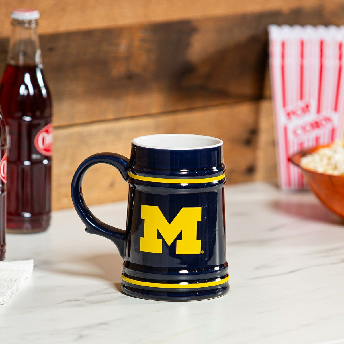 Team Sports America Trending - University Of Michigan Ceramic Stein Cup, 24oz