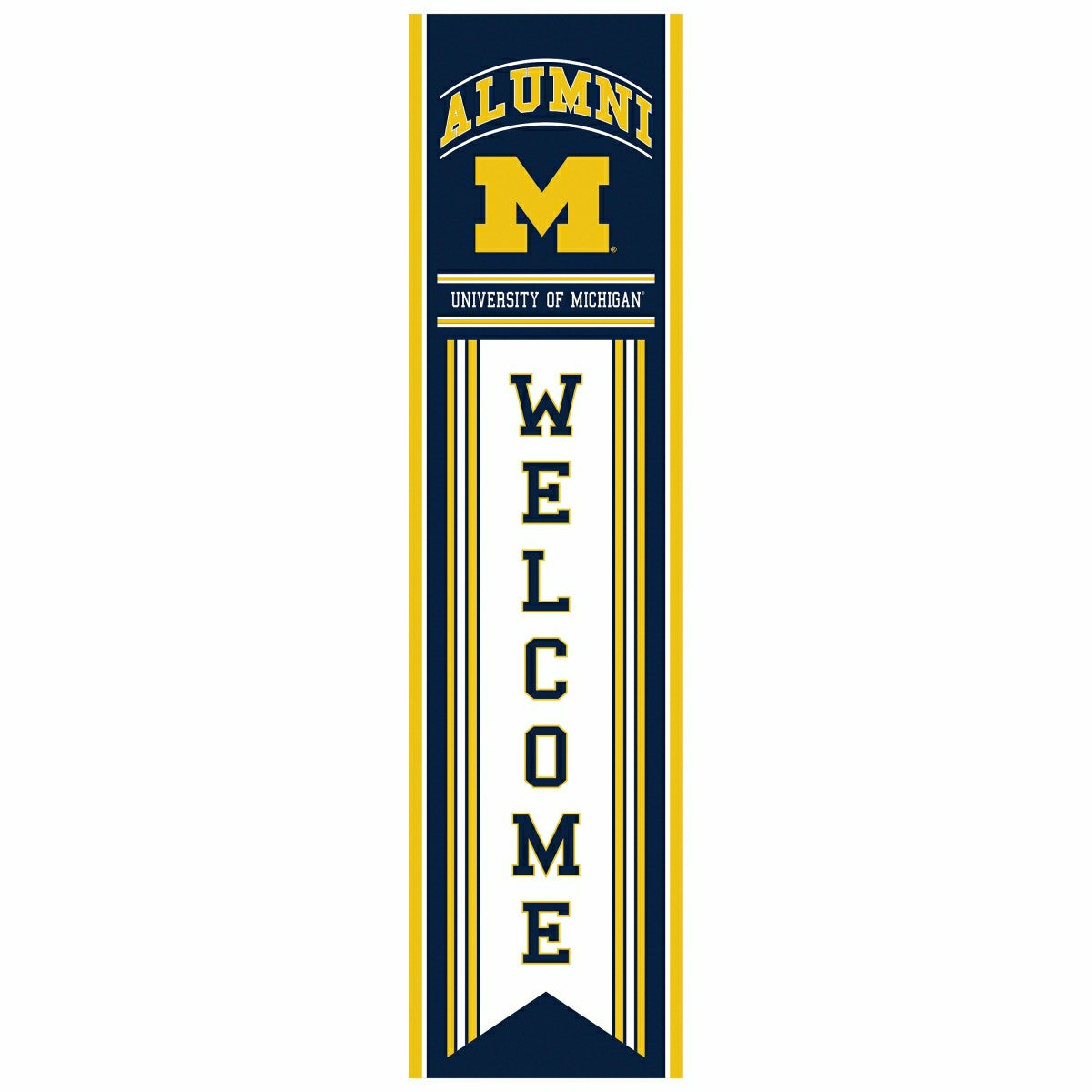Team Sports America Essential - University Of Michigan Alumni Single Sided Large Leaner, 46"