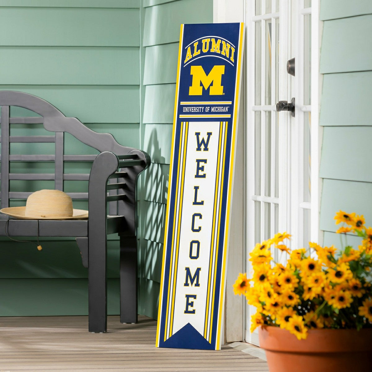 Team Sports America Essential - University Of Michigan Alumni Single Sided Large Leaner, 46"