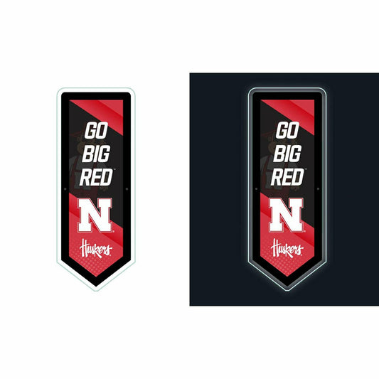 Team Sports America Best Seller - LED Wall Decor, Pennant, University of Nebraska