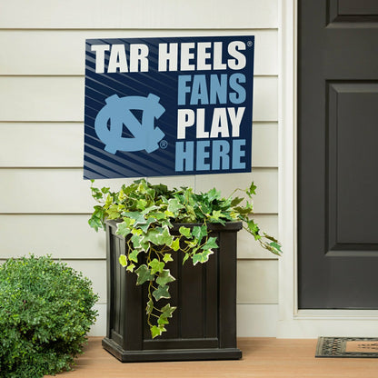 Team Sports America Everyday - University of North Carolina Coroplast Yard Sign "Fans Play Here"