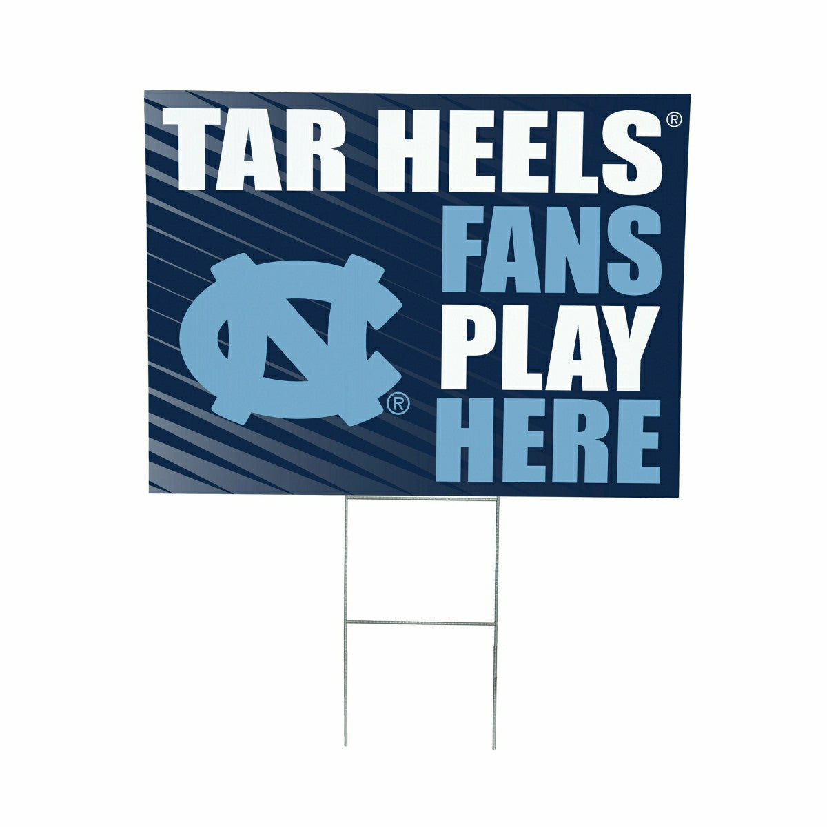 Team Sports America Everyday - University of North Carolina Coroplast Yard Sign "Fans Play Here"