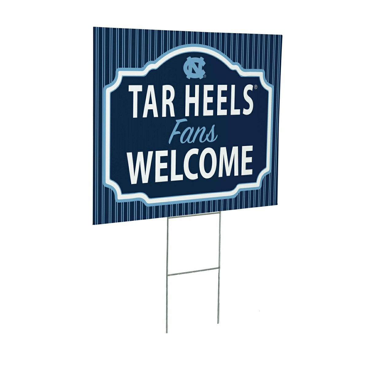 Team Sports America Recommended - University of North Carolina Coroplast Yard Sign, "Fans Welcome"