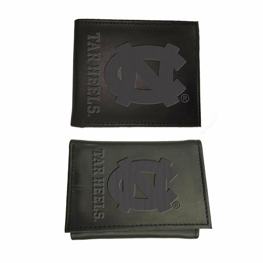 Team Sports America Exclusive - University of North Carolina, Bi-Fold and Tri-Fold Wallet Gift Set, Bl