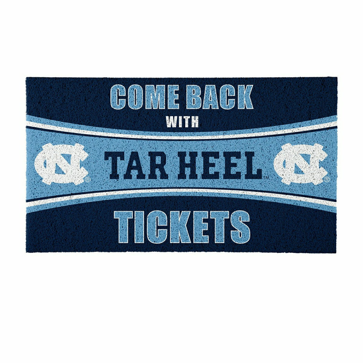 Team Sports America Recommended - 28" x 16" PVC Trapper Mat, Come Back with Tickets, University of North