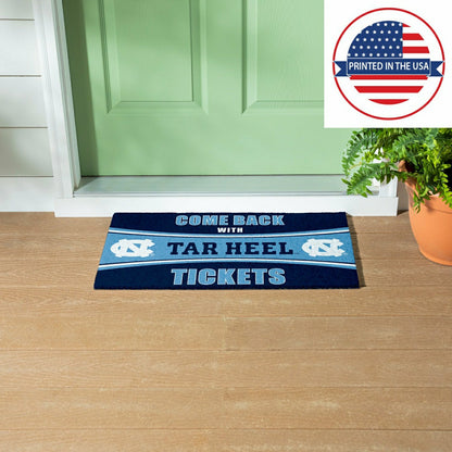 Team Sports America Recommended - 28" x 16" PVC Trapper Mat, Come Back with Tickets, University of North