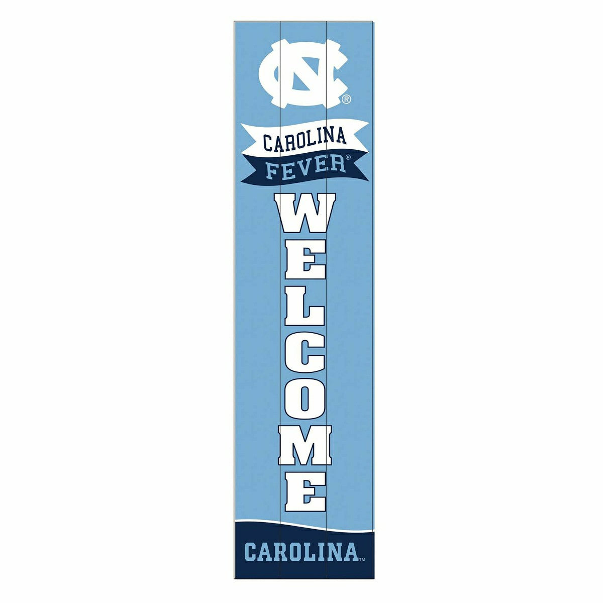 Team Sports America Best Seller - University of North Carolina Large Single Sided Leaner, 46"