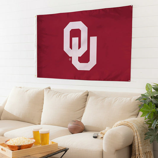 Team Sports America Value - University of Oklahoma Single Sided Estate Flag with 2 Grommets, 3'x5'