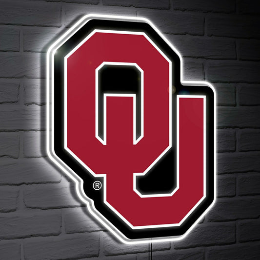 Team Sports America Signature - Oklahoma LED Wall Decor, Glazelite, Logo