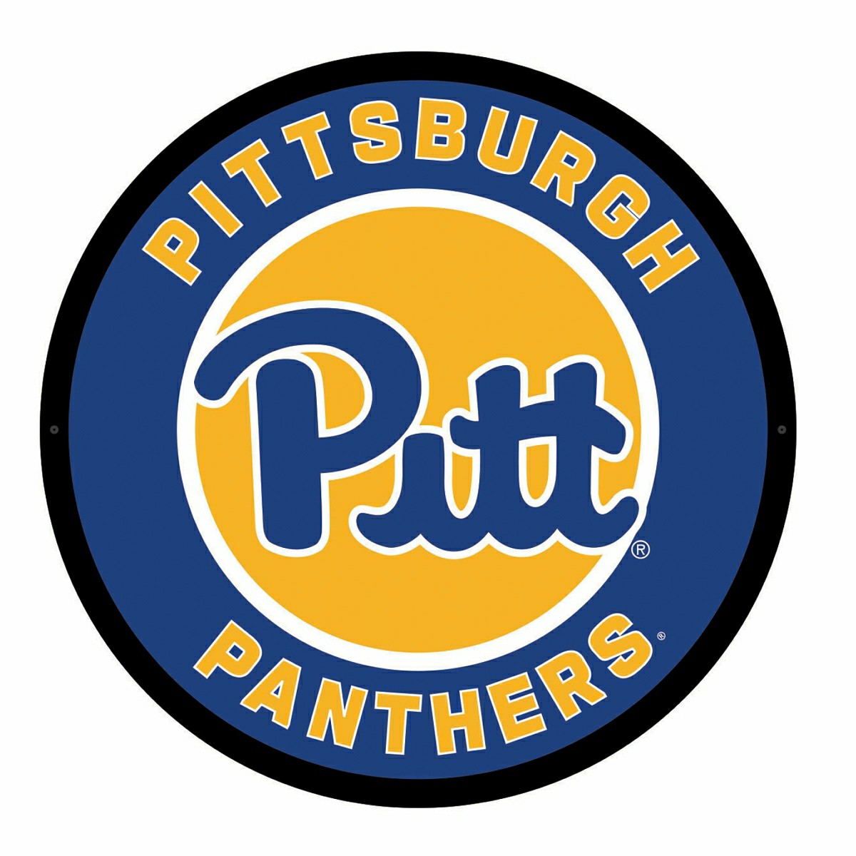 Team Sports America Exclusive - LED Wall Decor, Round, University of Pittsburgh