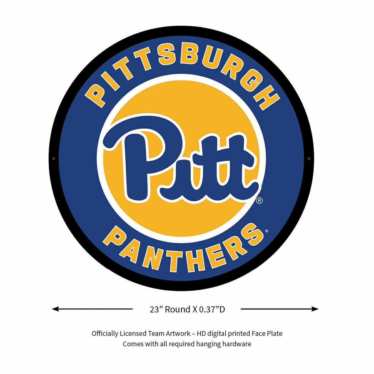 Team Sports America Exclusive - LED Wall Decor, Round, University of Pittsburgh