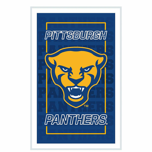 Team Sports America Classic - University of Pittsburgh College Rectangle Neolite LED Decor