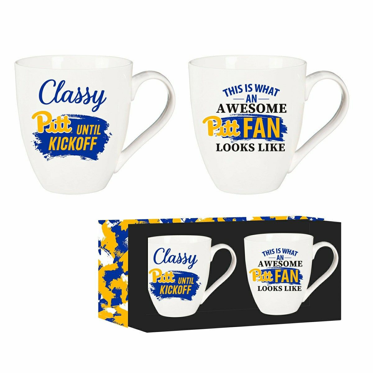 Team Sports America Signature - University of Pittsburgh, Ceramic Cup O'Java 17oz