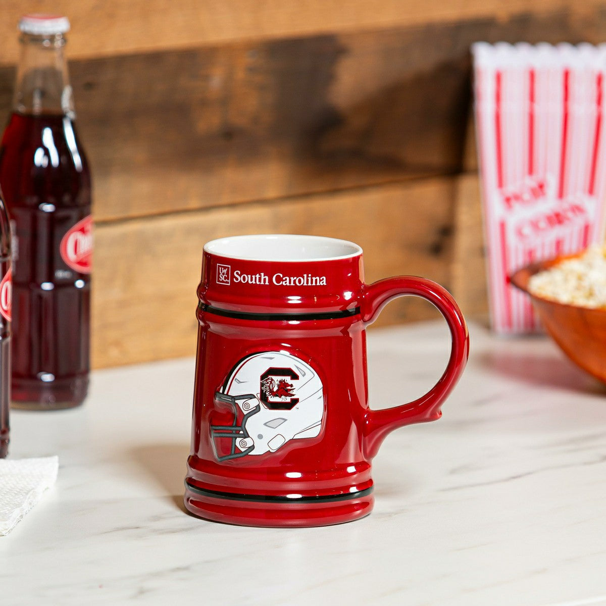 Team Sports America Classic - University of South Carolina Ceramic Stein Cup, 24oz