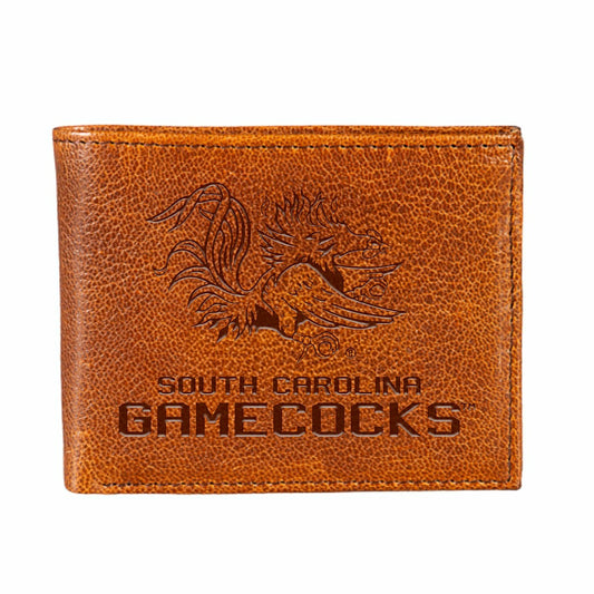 Team Sports America Trending - University of South Carolina, Embossed 100% Genuine Tumbled Leather Pa