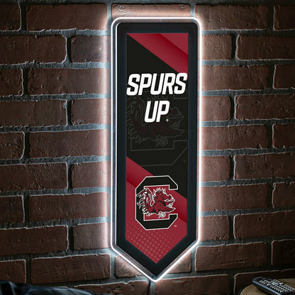 Team Sports America Signature - LED Wall Decor, Pennant, University of South Carolina