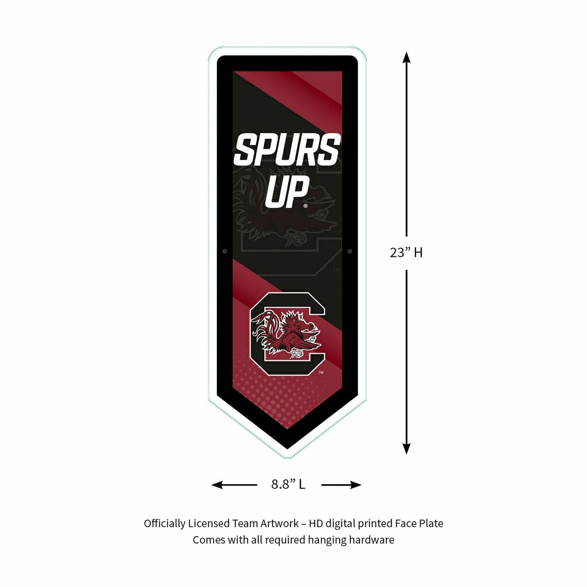 Team Sports America Signature - LED Wall Decor, Pennant, University of South Carolina